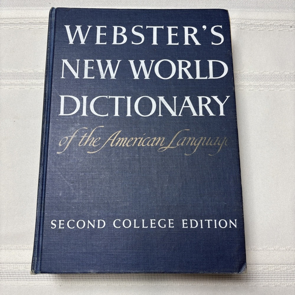 1970 Webster's New World Dictionary Of American Language Second College Edition